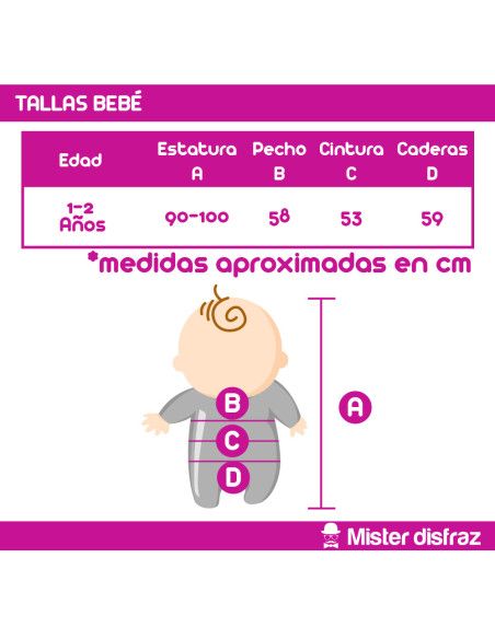 Tallas Disfraz de Mamy Noel Mamá Noel Niña - Disfraces de Navidad para Bebés Originales y Divertidos - MisterDisfraz.com