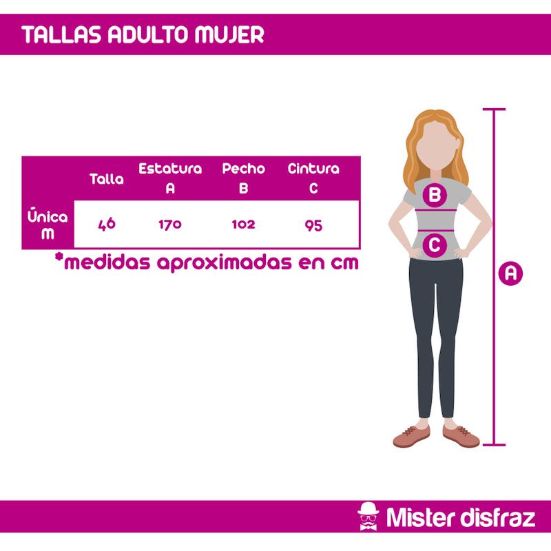 Tallas Disfraz de Cupcake Mujer - Disfraces de Golosinas, CupCake y Magdalenas - MisterDisfraz.com